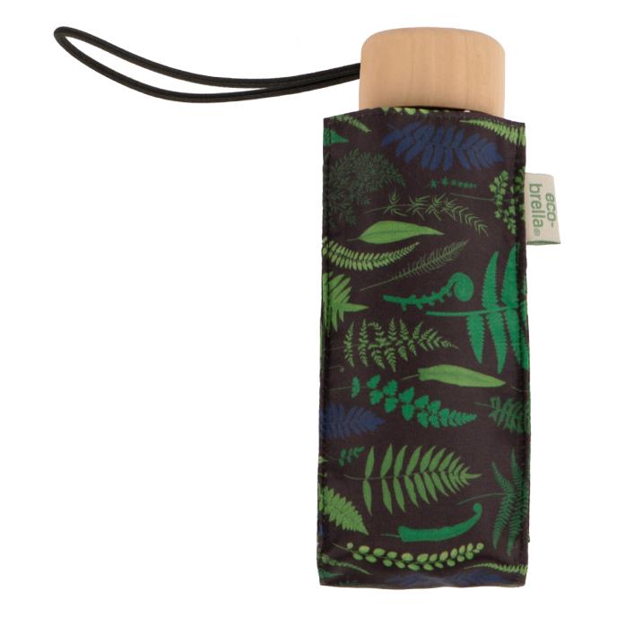 totes® Compact Flat Fern Print Umbrella (5 Section) Extra Image 3